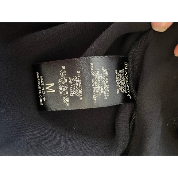 Blank NYC Black Bomber Jacket Size Medium - Picture 6 of 6